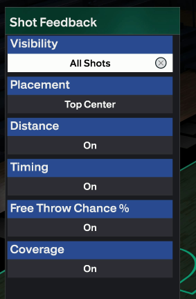 Player indicator settings